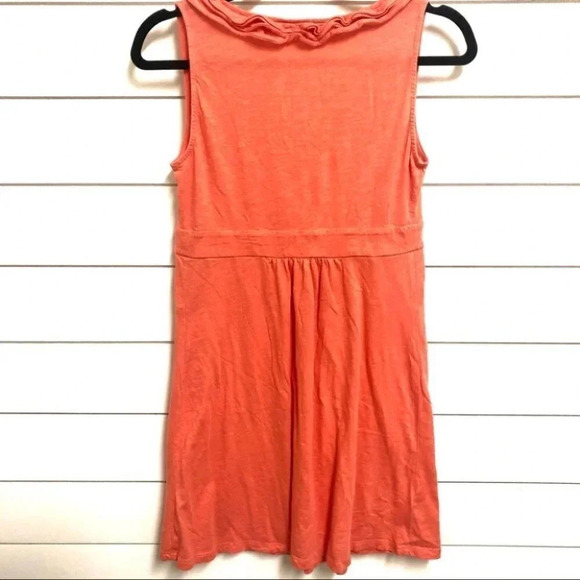 Loft Women's Orange/ Coral Sleeveless V-Neck Dress Size XS - Picture 7 of 7